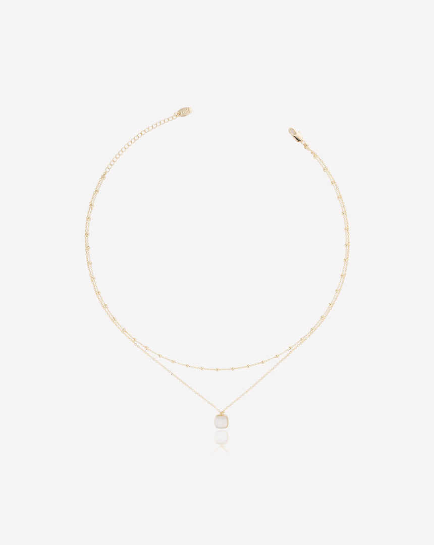 Mira square Necklace الصورة الرئيسية