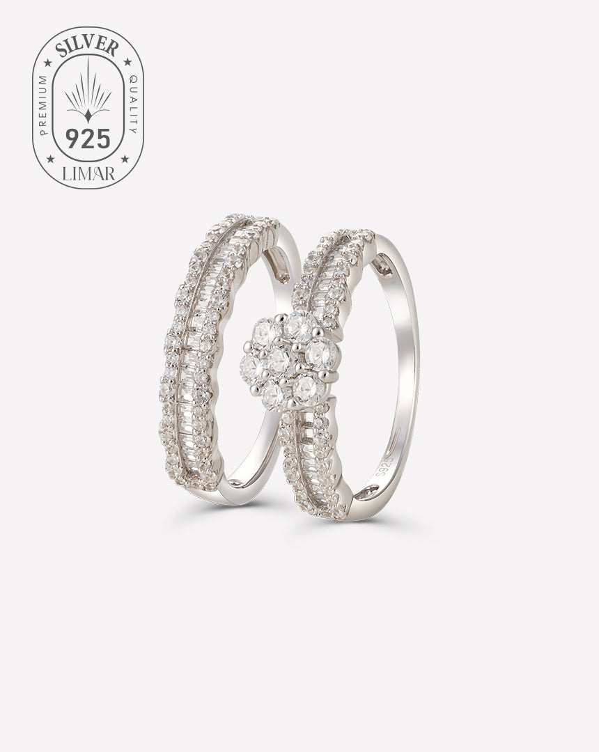 Silver Twins Ring