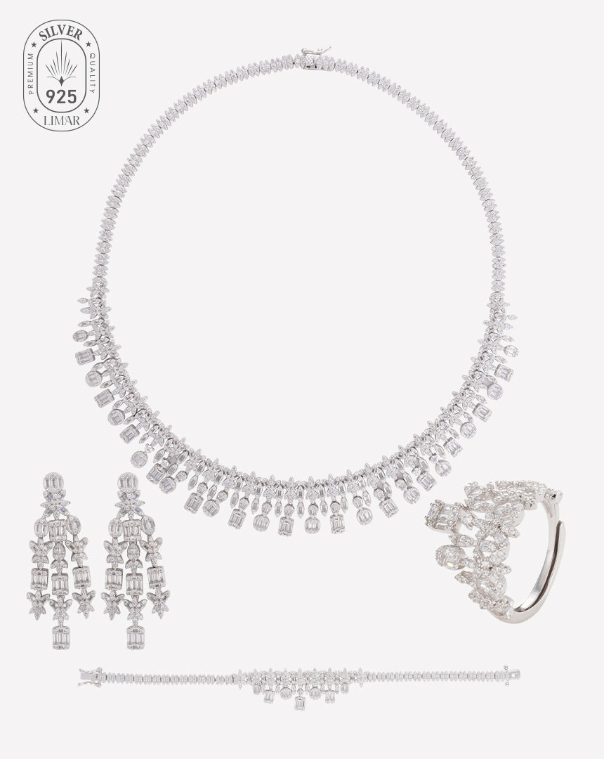 Silver Bridal Set