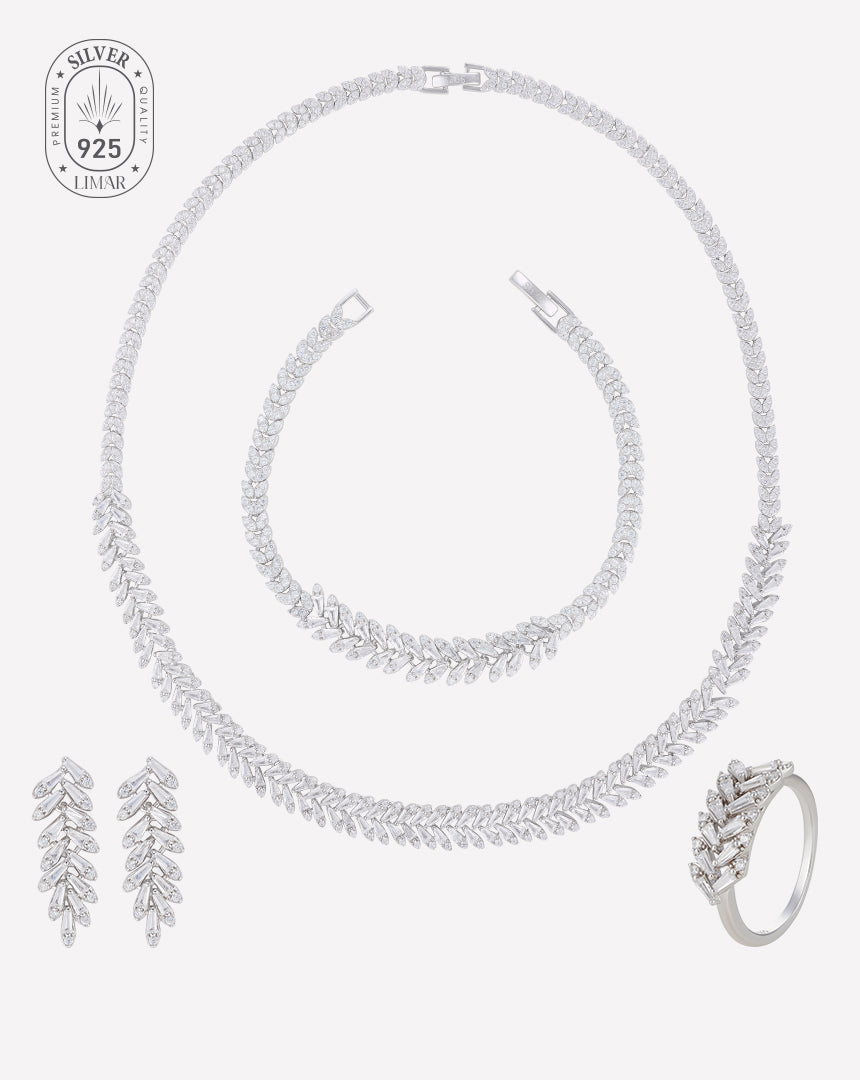 Silver Bridal Set
