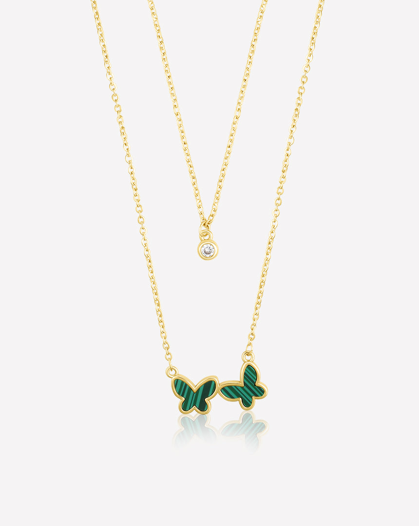 Mira malachite necklace