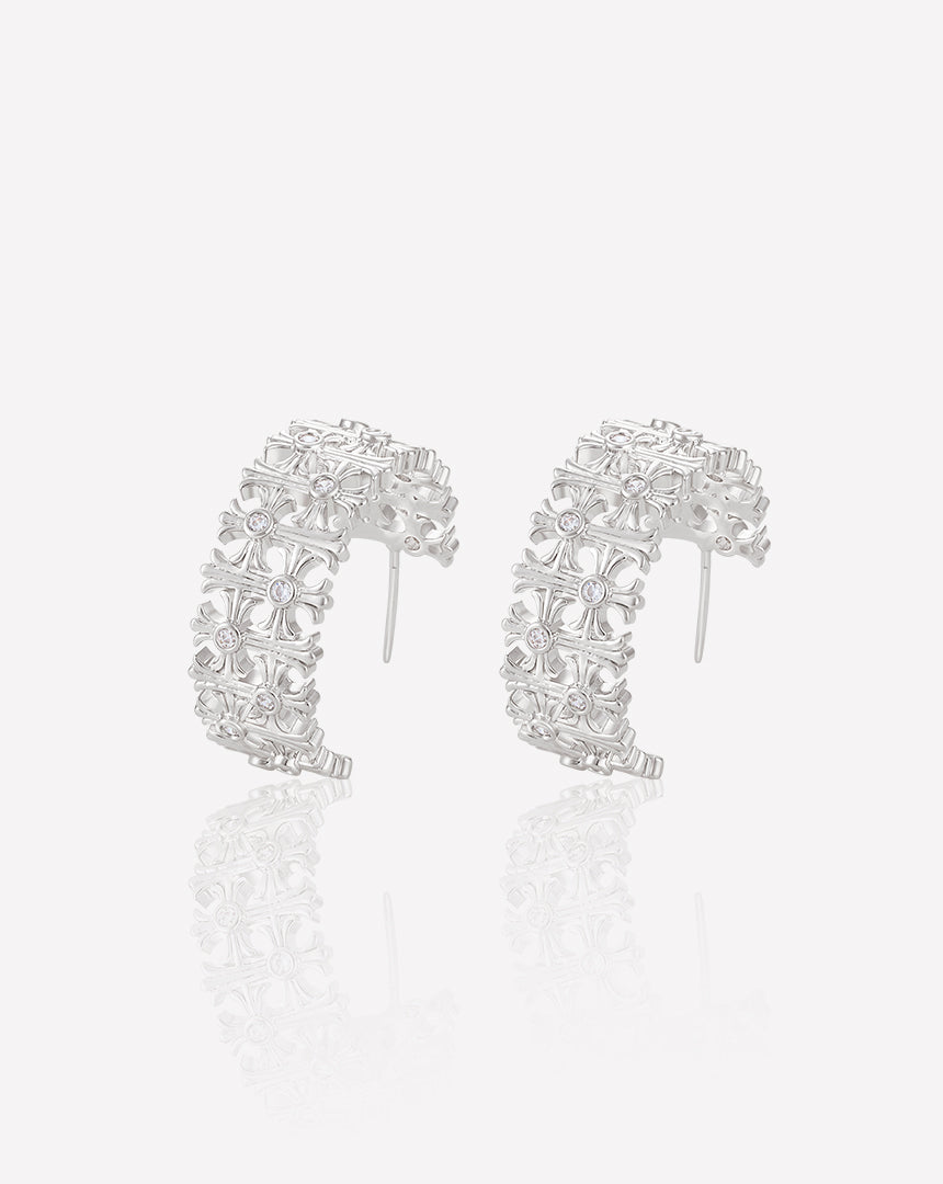 أقراط حلقية - أصفر صورة ثانوية