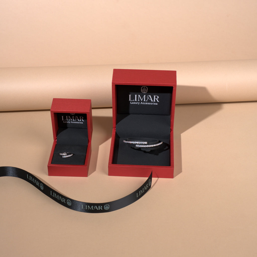 Tennis Bangle-Ring Set