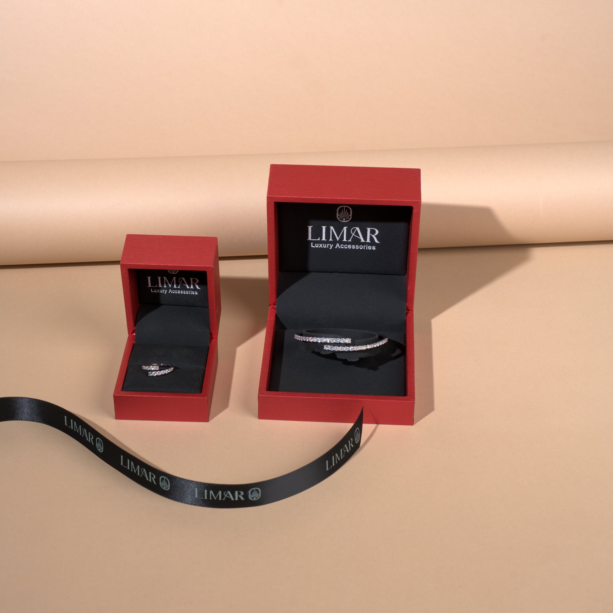 Tennis Bangle-Ring Set
