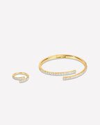 Tennis Bangle-Ring Set