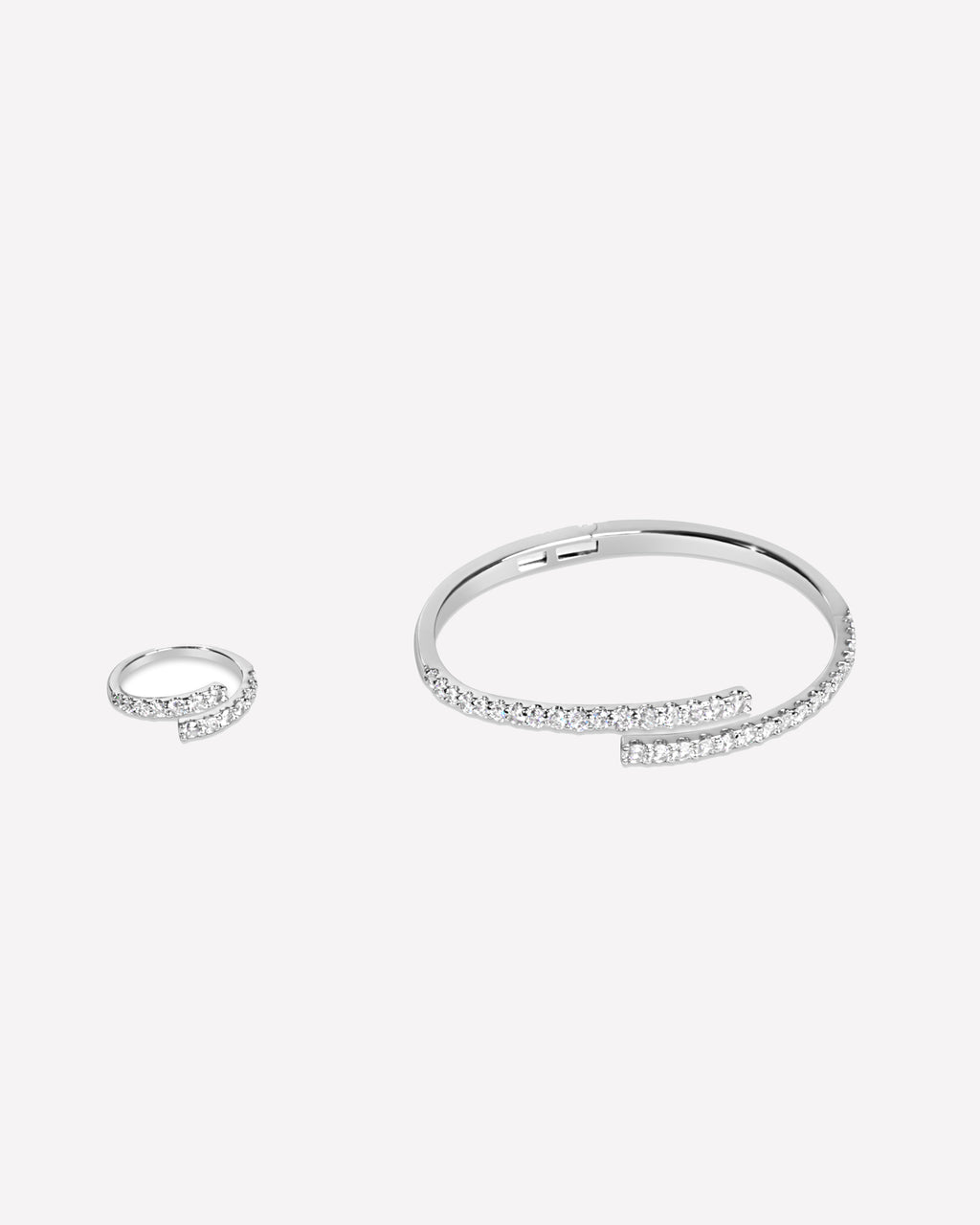 Tennis Bangle-Ring Set