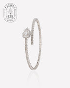 Vera silver bangle - luxury bangle- silver bracelet