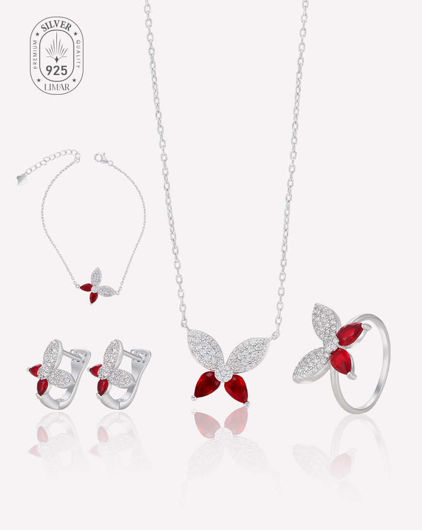 طقم فضي أنيق - أزرق صورة ثانوية