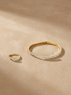 Tennis Bangle-Ring Set